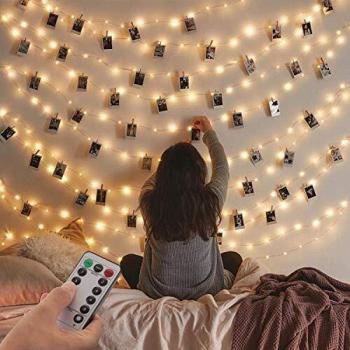 Guirnalda de Luces, 2 Piezas 2×120 LED 12 m, Cadena de Luces Impermeable con Enchufe USB, Luces de Hadas para Decorativas para Navidad, Fiesta, Jardín, Bodas, Césped