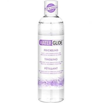 Gel Lubricante Waterglide Sensación de Cosquilleo 300 ml - Incoloro, Vegano y Seguro para Condones