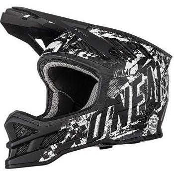 O'NEAL | Casco de Bicicleta de montaña | Descenso de MTB | Forro Dri-Lex®, Aperturas de ventilación para la refrigeración | Casco HYPERLITE Blade Rider | Adultos | Blanco Negro | Talla XS