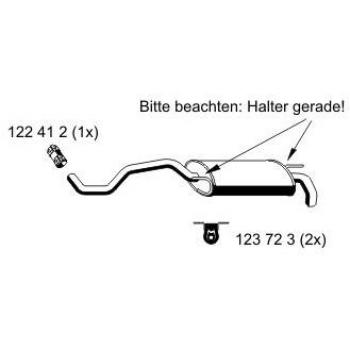 Silenciador trasero ERNST 640237 para SEAT Ibiza 2