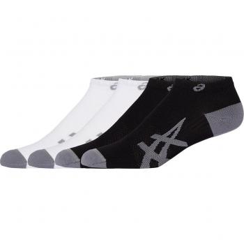 Pack de 2 pares de calcetines de running Light Ankle Asics - Negro y Blanco, Talla 35-38