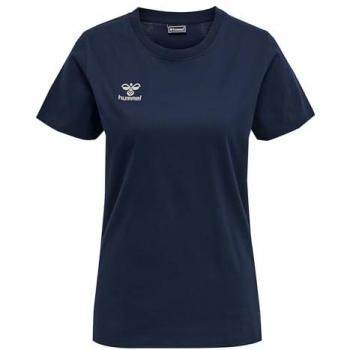 Camiseta de Manga Corta Hummel Move Grid Cotton para Mujer