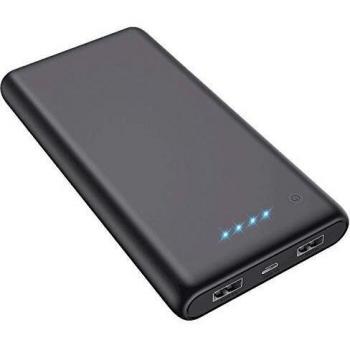 VOOE Batería Externa 25800mAh [Versión Mejorada] Power Bank Ultra Capacidad Cargador Portátil Móvil con 2 Puertos USB y Luces LED Power Bank Alta Velocidad Cargador para Smartphones Tabletas y Más