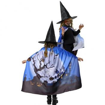Kit de Disfraz de Bruja Infantil Casa Encantada: Capa y Sombrero Rubies