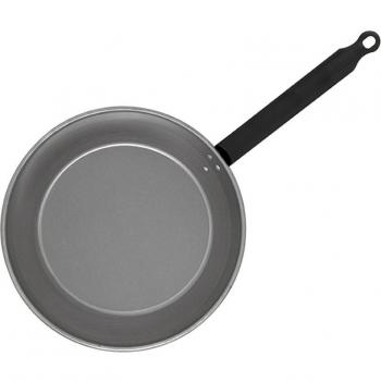 IMEX EL ZORRO El Zorro 63075-Sartén Honda Pulida, Mango, Esmaltado, Gris, 36 cm