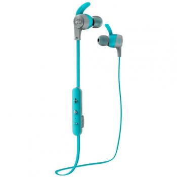 Monster Cable iSport Achieve Bluetooth Wireless In-Ear Headphones with Microphone, Blue