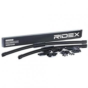 Escobilla Limpiaparabrisas RIDEX 298W0134 Juego de 2 con spoiler Delante, Tipo plano, Longitudes 600mm y 475mm para VW, AUDI y MERCEDES-BENZ