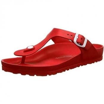 Birkenstock Women's Gizeh Eva Heels Sandals, Red