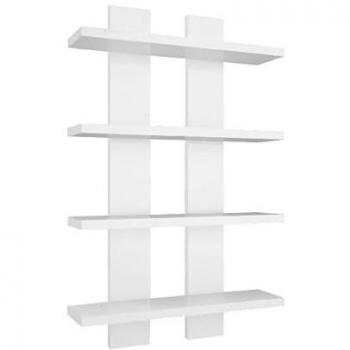 Estante Lella Epikasa, Tablero Aglomerado de Melamina Blanco, 50x17x80 cm