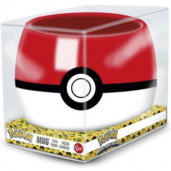 Taza Cerámica 3D Pokémon Pokeball 290 ml