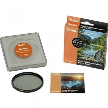 Rollei Pro CPL Filter - Filtro polarizador profesional, 62 mm