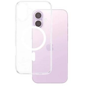 Funda de Protección HardCase con MagSafe para Apple iPhone 16 Plus - Transparente/Blanco, Resistente a Golpes