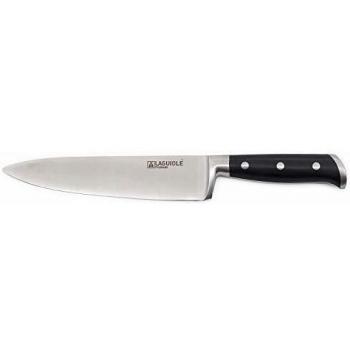 Cuchillo de chef de acero y negro