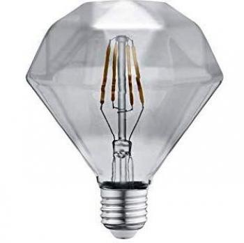 Trio Leuchten Bombilla LED de filamento, 4 W, Color ahumado
