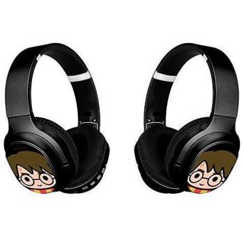 ERT Harry Potter - Auriculares estéreo inalámbricos con micrófono, Negro
