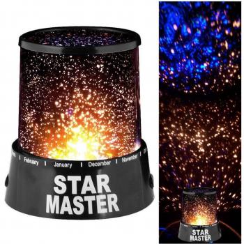 Lámpara Proyector Estrellas LED Efecto Cielo Nocturno Multicolor
