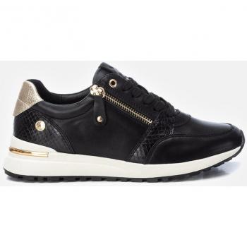 Zapatillas deportivas de mujer XTI 143202 negro con cremallera y cordones