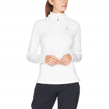 Odlo Midlayer 1/2 Zip Glade Suéter y Sudaderas, Mujeres, Blanco, Extra-Large