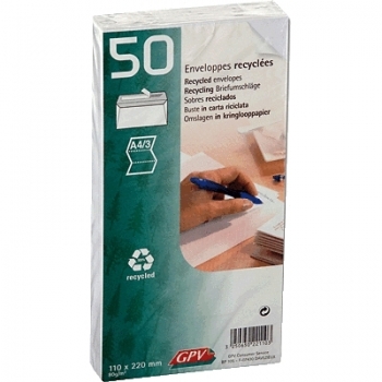 Sobres HK recyc. Blanco C6 21110 VE50