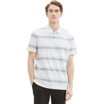 Polo de hombre de manga corta con rayas Tom Tailor
