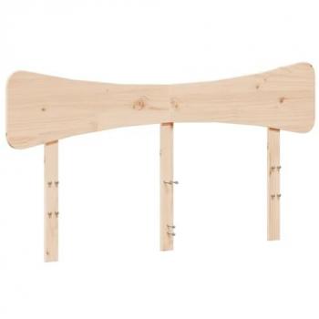 Cabecero de madera maciza de pino 160 cm Marrón