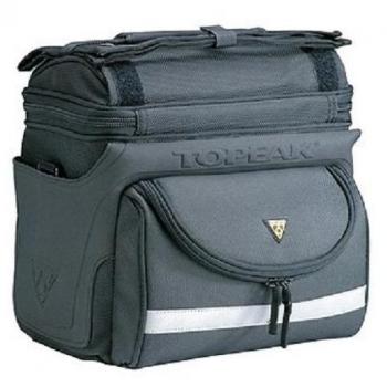 Topeak TourGuide Handlebar Bag DX, w/Fixer 8 Alforja, Sin género, Black, Talla Única