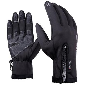 Goodbuy Guantes Invierno Capa Doble Impermeable, Pantalla táctil Guantes para Ciclismo Bicicleta Moto