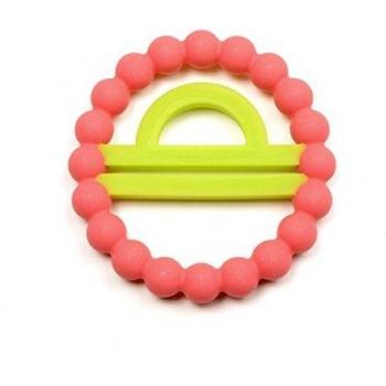 Chewbeads CW021524 - Mordedor zodíaco con diseño de Libra, color rosa