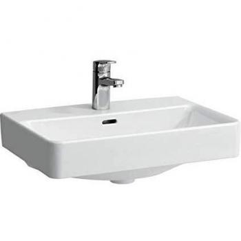 Lavabo Laufen Pro S 55 x 38 cm, blanco, con rebosadero, sin orificio para grifería