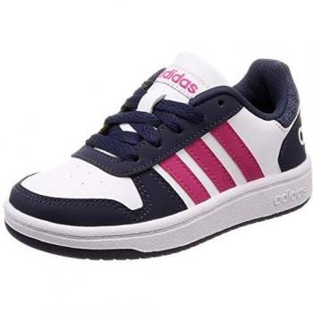 adidas Hoops 2.0, Zapatos de Baloncesto Unisex Niños, Blanco