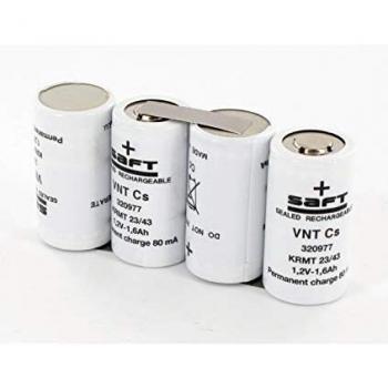 Baterías Saft 1.6Ah 4VNT CS 804115 Bloques autonomos de alumbrado de Seguridad