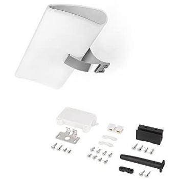 Foco LED para espejo de baño Aries, AC 230V 50Hz, 7 W, luz blanca fría 5.700K, IP44, dimensiones 300 mm, material plástico y aluminio, acabado cromado