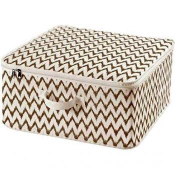Compactor Bolsa de Almacenamiento con Cremallera y asa, Gama Ikat, Color Beige, Tamaño: 46 x 46 x 20.5 cm, RAN7520