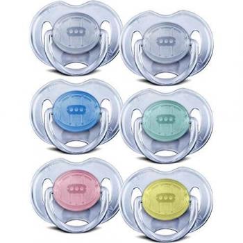 Avent Translucent Silicone Pacifiers 0-6 Months (2 Pack)