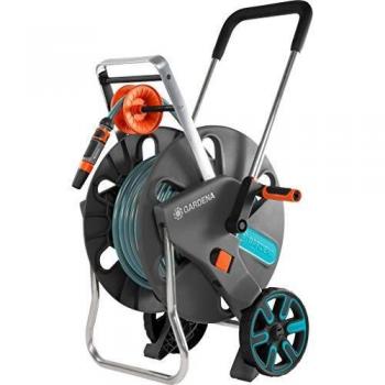 Gardena AquaRoll L Easy Tambor de carrete Manual Azul, Gris, Naranja - Carretes de manguera de jardín