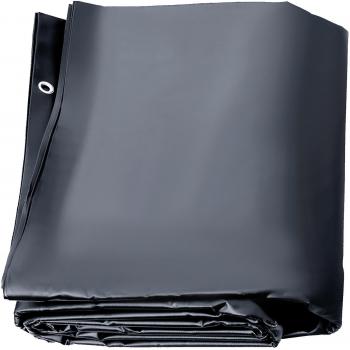 Cubierta de seguridad para piscina Vevor 13x23 pies, PVC, rectangular, color carbón