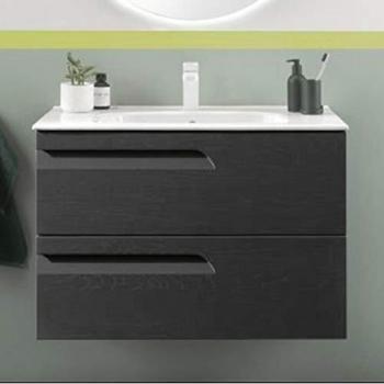 ROYO Vitale Mueble+Lavabo 2 cajones F-46 cms Gris Nature - Medida: 60 CMS