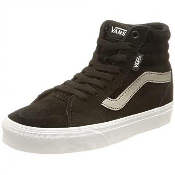 Zapatillas Altas Vans Filmore Hi para Mujer, Suede Negro/Metalizado Hematita