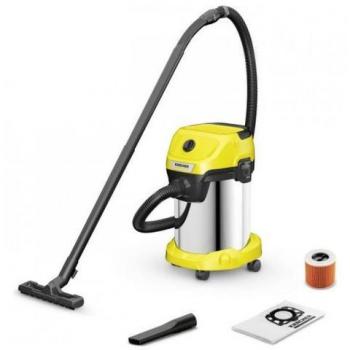 Kärcher WD 3 S V-19/4/20 Aspirador de Líquidos y Sólidos 1000W Acero Inoxidable 19L con Función de Soplado