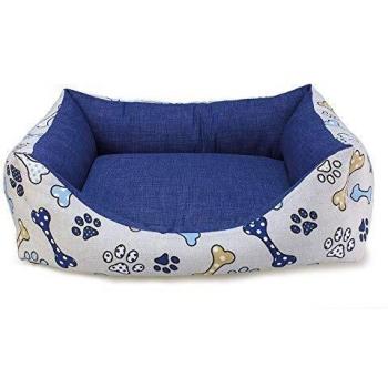 Arquivet Cama para perros cuadrada - Huesos 50x45x17cm