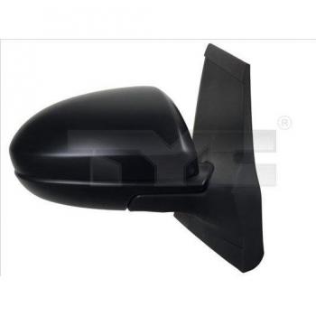 Espejo retrovisor TYC 320-0035 con diseño de reemplazo, ajuste manual, vidrio convexo, acabado en negro y compatible con varios modelos de vehículos