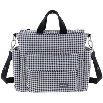 Bolso Maternal Pack Vichy Negro Cambrass 16X43X37 cm
