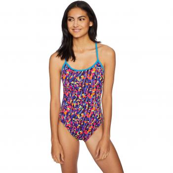 TYR - Bañador de Mujer Santa Marta Trinityfit, Mujer, TTSM7A, Purple/Yellow, 34