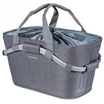 Basil 2Day Carry All Cesta Trasera, Unisex, Gris Melee, 22 Litre