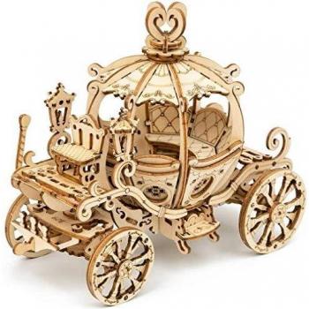 3D Wooden Puzzle Kit - Pumpkin Carriage (182 Pieces)