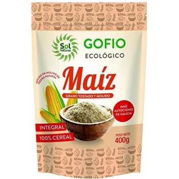 SOLNATURAL GOFIO DE MAIZ Integral Bio 400 g, Estándar, Único
