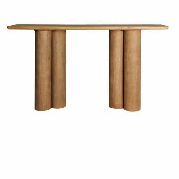 Consola de Madera DM Estilo Nórdico Marrón 150x40x81 cm Maida