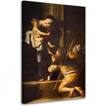 Cuadro en Lienzo REPRODUCCIÓN Caravaggio Virgen de Loreto 40x60 Multicolor