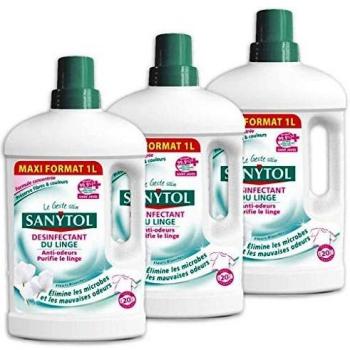 Sanytol Aditivo Desinfectante para Lavandería 1 L con Fragancia de Flores Blancas