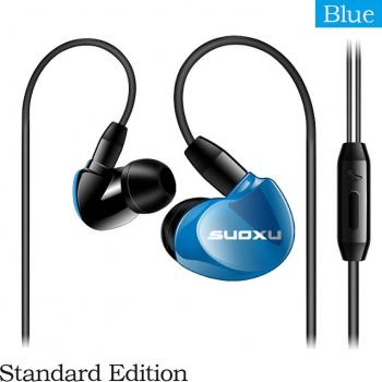 Auriculares Intrauditivos con Cable de 3,5mm, Audífonos Deportivos Dtereo con Micrófono y Ajuste de Volumen para Música y Llamadas